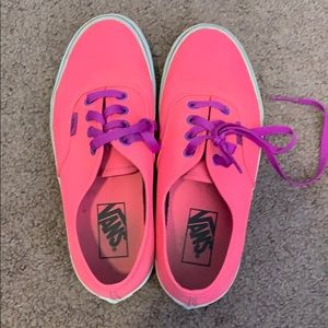 Hot Pink and Purple Vans